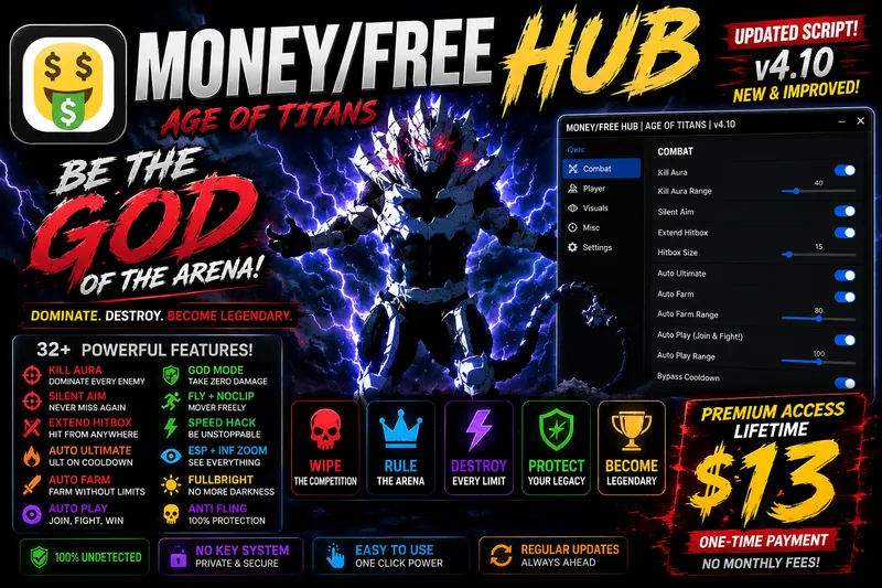 Money/free hub-Age of titans best script $9