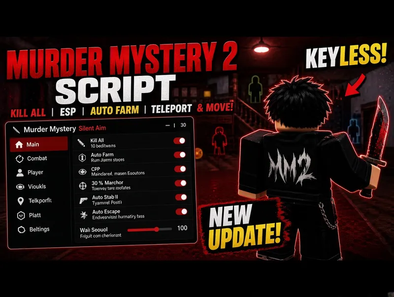 Murder Mystery 2 Roblox Script — ESP, Auto Kill, Auto Farm,
