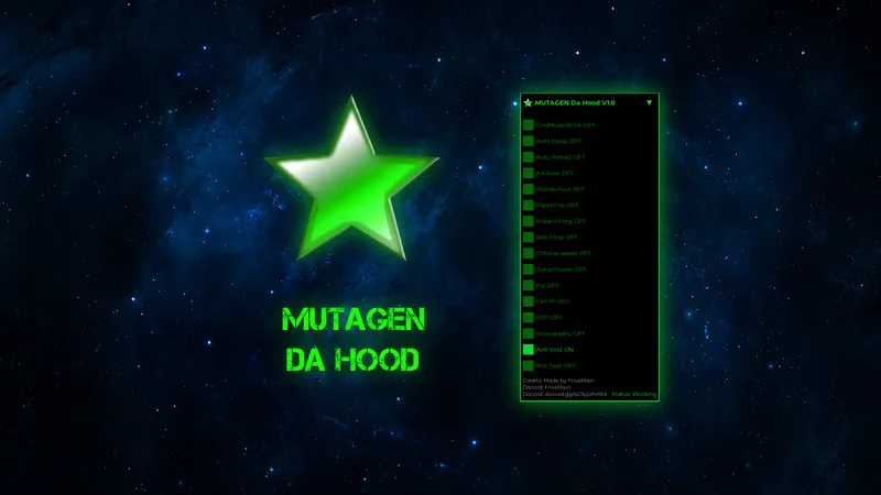 MUTAGEN Da Hood (GodMode, KillAura and more)