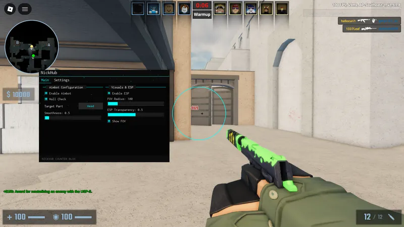 Nickhub Esp And Aimbot and Team Check And WallCheck