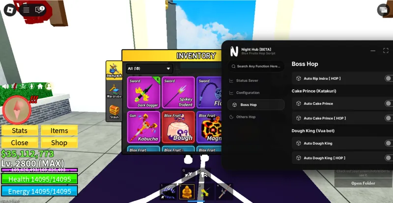 [🎃TIGER🐯] Blox Fruits Night Hub - Hop Boss