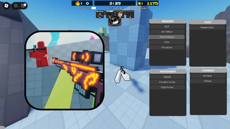 [FPS] Flick OP Flick Script Aimbot, ThirdPerson, Speed and more!!