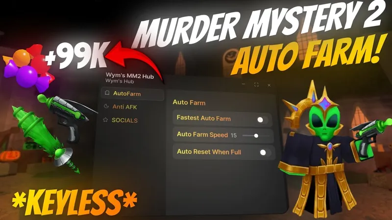 Murder Mystery 2 OP KEYLESS MM2 / AUTOFARM KILL ALL / UPDATED 2025..