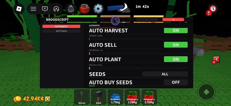 OP SCRIPT (Automatic harvesting)
