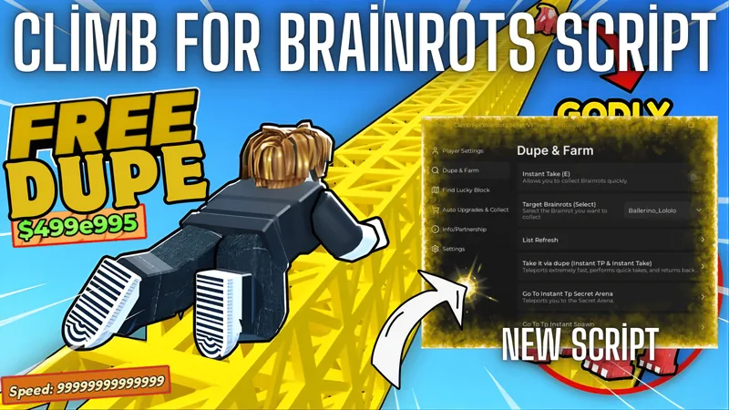 Op Script Dupe,Instant Take Brainrots,Find Lucky Block