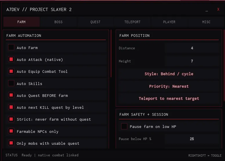 PROJECT SLAYER 2 STRONG SCRIPT