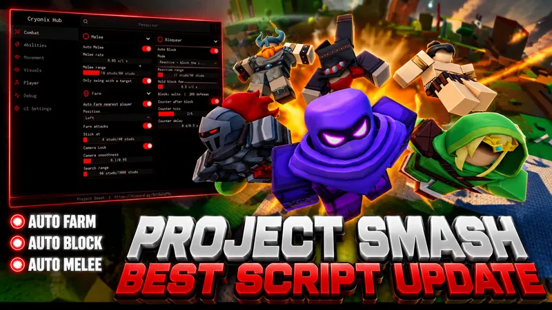 Project Smash Script — Auto Farm, Auto Quest, Auto Attack