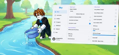 Sky - +1 Drain Water Per Click