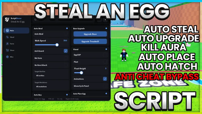 STEAL AN EGG - ANTI CHEAT BYPASS / CAN'T GET CAUGHT / MORE