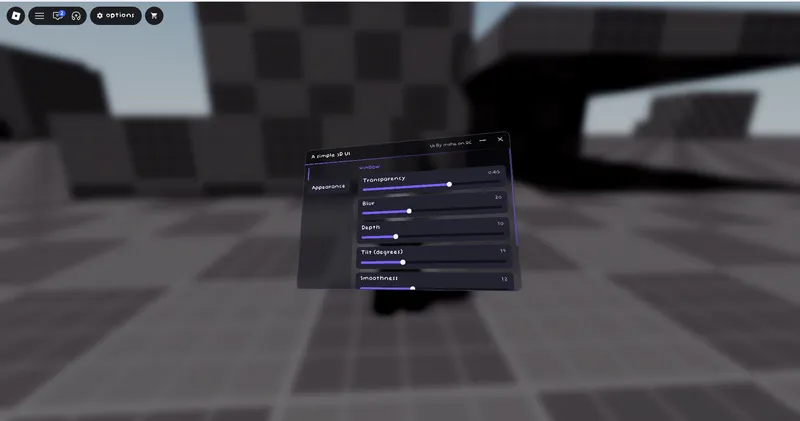 A simple 3D UI Library | Very customisable