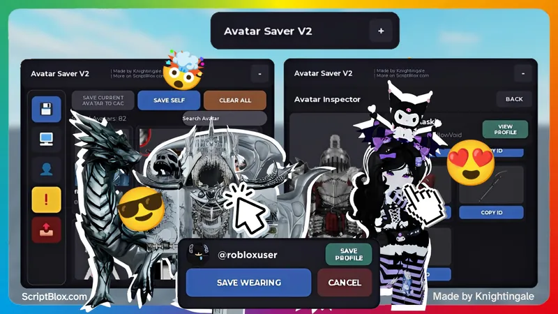 Knight's Avatar Saver & Explorer V2 [Open Source]