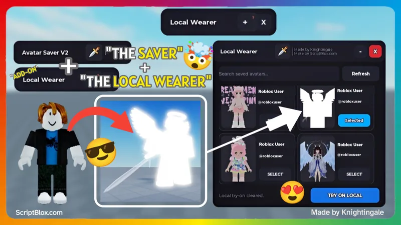 Knight's Local Avatar Wearer & Changer Script [Add-on]