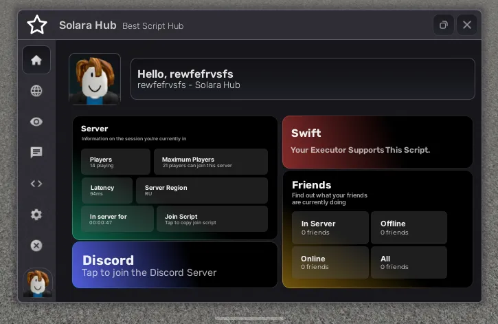 Solara Hub 450 Games Best Keyless Scripthub