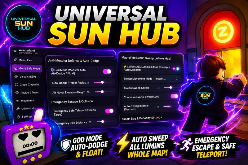 UNIVERSAL SUN BUB WONDERLAND BEST SCRIPT