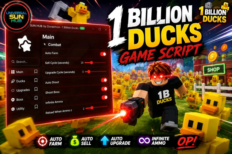UNIVERSAL SUN HUB 1 BILLION DUCKS SCRIPT