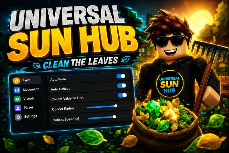 UNIVERSAL SUN HUB CLEAN THE LEAVES SCRIPT