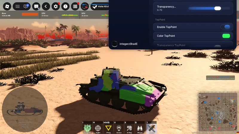 VoidlessCTS - Cursed Tank Simulator XRay esp